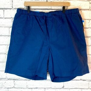 Columbia Mens Navy Blue Pull On Drawstring Shorts Rapid Rivers Size XL NWT